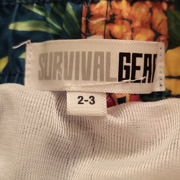 Brightly colored mesh lined swim trunks - Picture 2 of 3